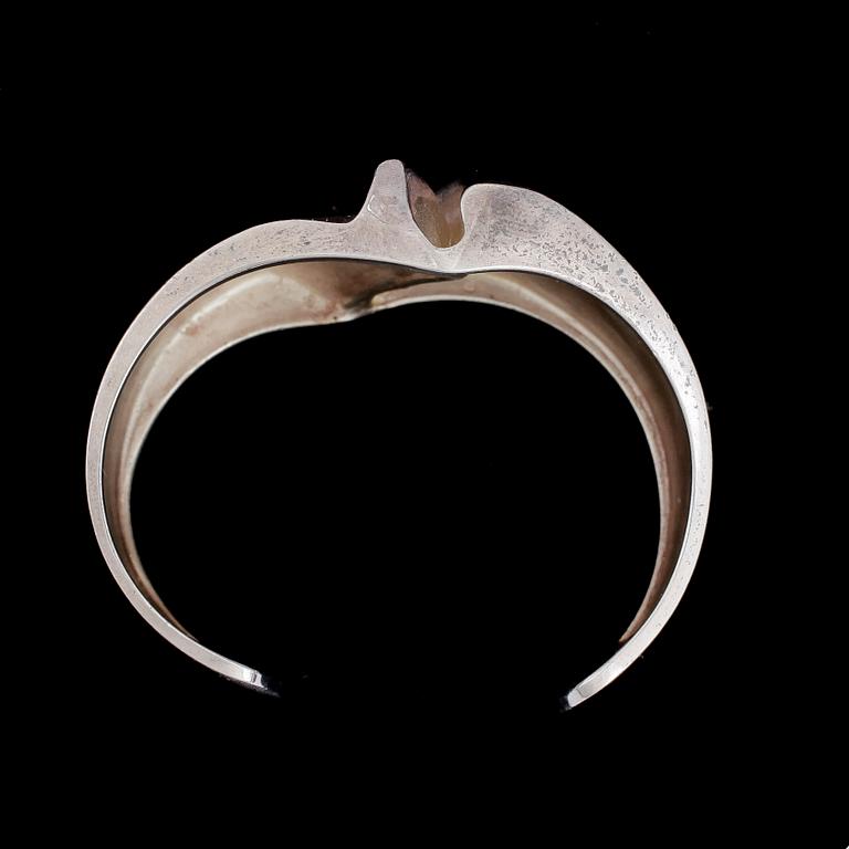 ARMRING, sterling silver, troligen "Darina", Björn Weckström, Lapponia, 1977. Vikt ca84g.