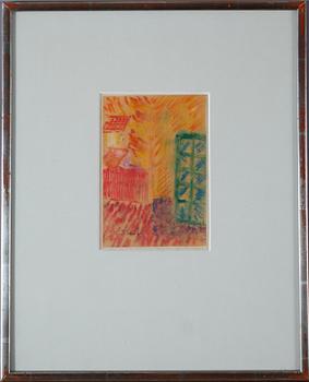 INGE SCHIÖLER, pastel, signed.