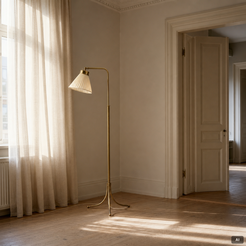 Josef Frank, A model 1842 floor lamp, Svenskt Tenn.