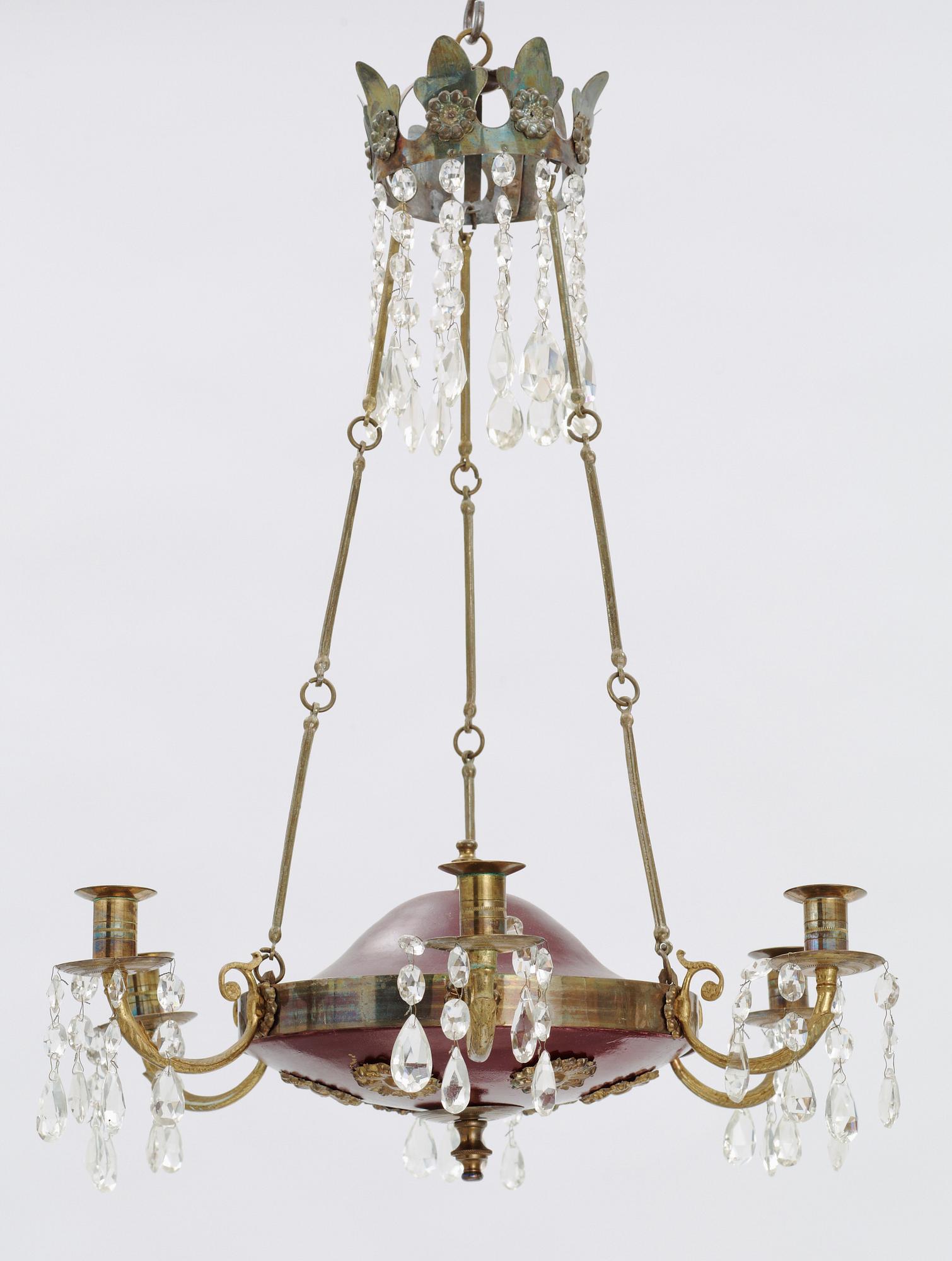 TAKAMPEL, senempire, 1800-talets mitt. H c:a 70.