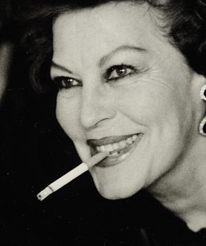 Helmut Newton, "Ava Gardner, London, 1984".