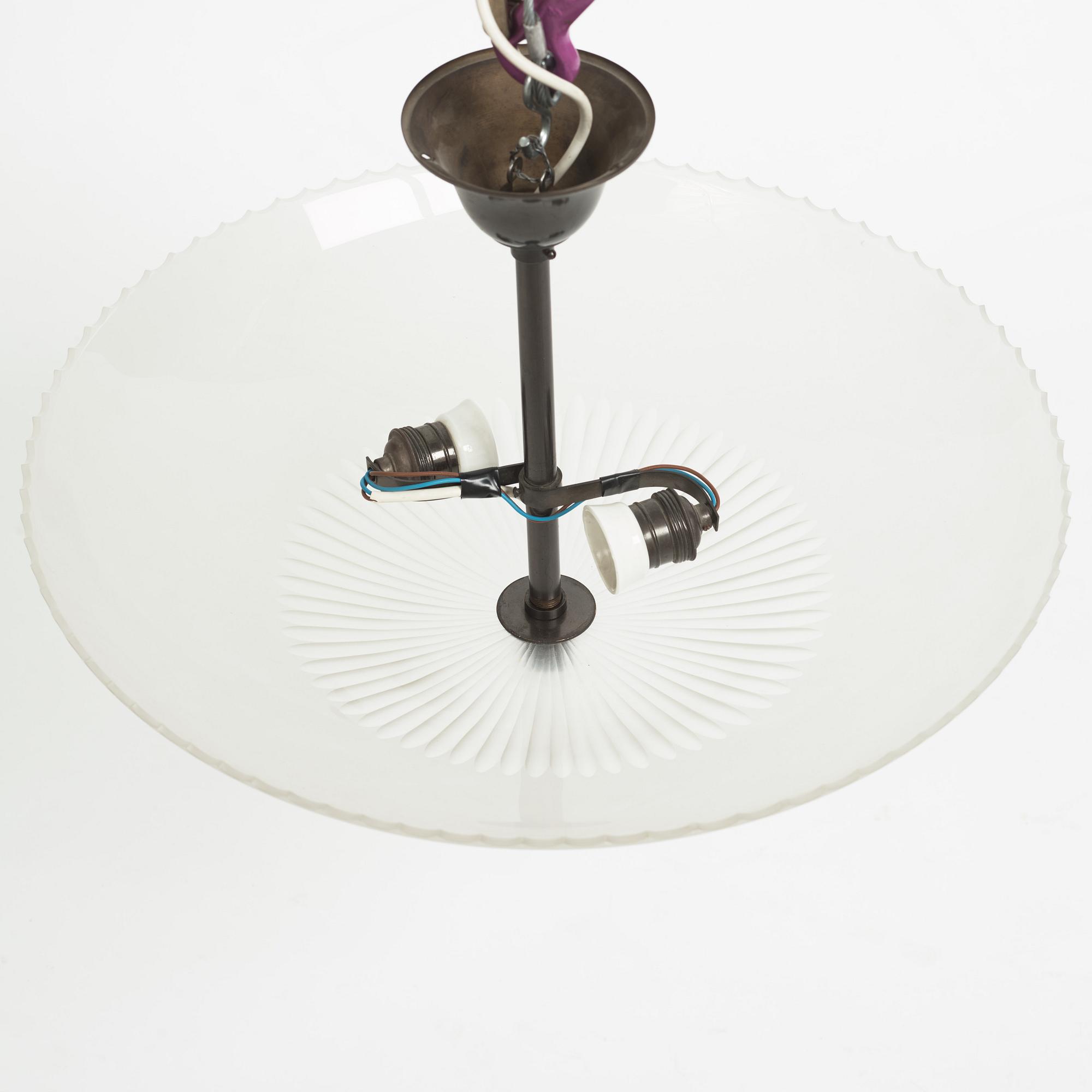 Erik Tidstrand, a model '26822' ceiling light, Nordiska Kompaniet, 1920's/30's.