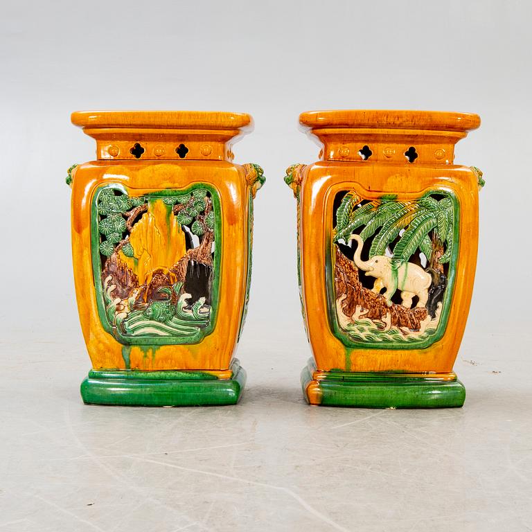 Garden stools, China, 20th century.