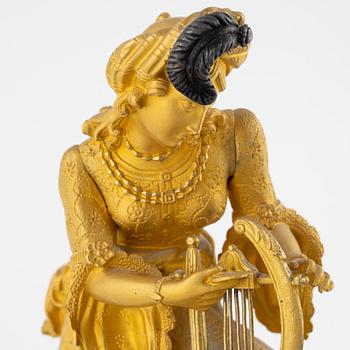 A mid 19th Century mantle clock.
