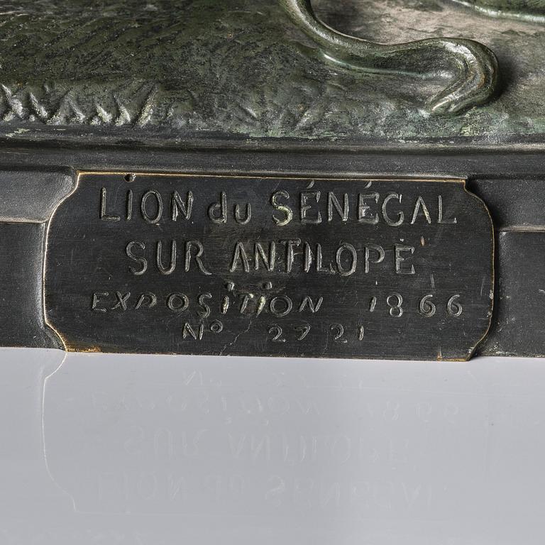 Paul-Édouard Delabrièrre, "Lion of Senegal on antelope".