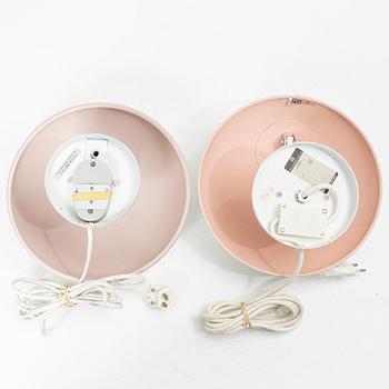 Poul Henningsen, a pair of 'PH hat' wall lamps, Louis Poulsen, Denmark.