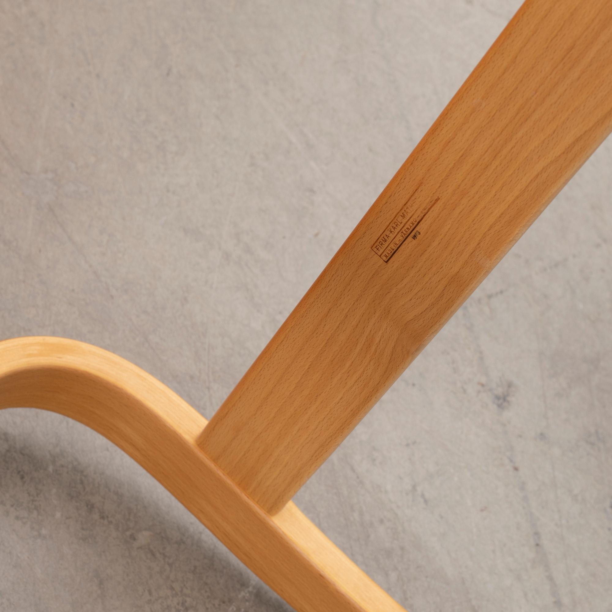 Bruno Mathsson, armchairs 1 pair, "Eva", Karl Mathsson Company, Värnamo, 1973.