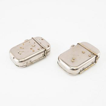 Koopman lighters, 2 pcs "Magic pocket lamp," USA circa 1900.