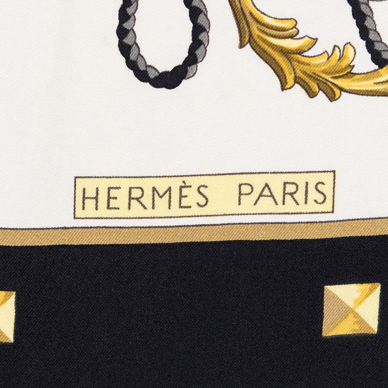 Hermès,  a 'Le Cléfs' silk scarf.