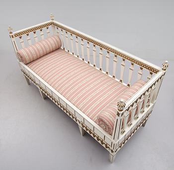 SOFFA, gustaviansk stil, 1800-tal.