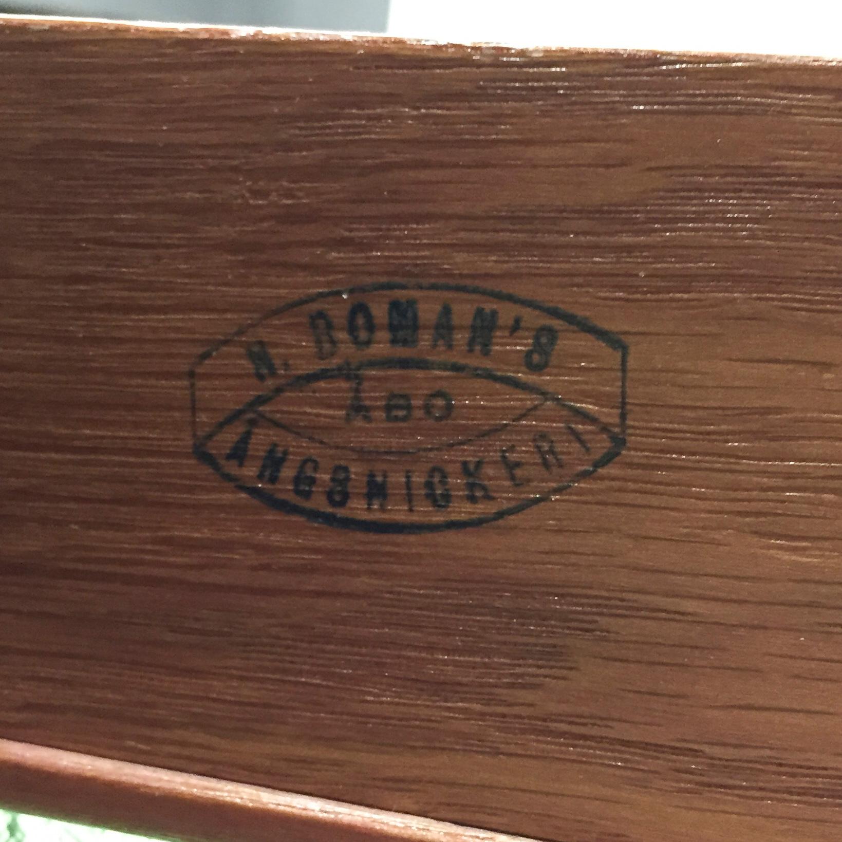 BOKHYLLA, jugend, Boman Ångsnickeri, Åbo 1900-talets början.