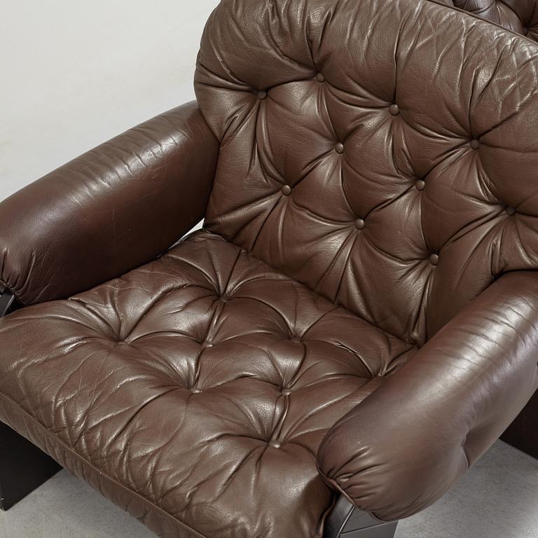 A pair of easy chairs by OY BJ Dahlqvist AB BD Furniture, Jakobstad, Finland.