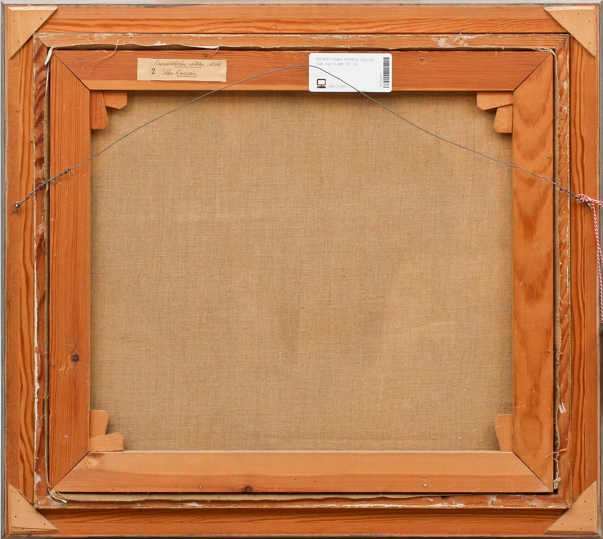 EBBA RAMÉN. Olja på duk, sign o dat -55.
