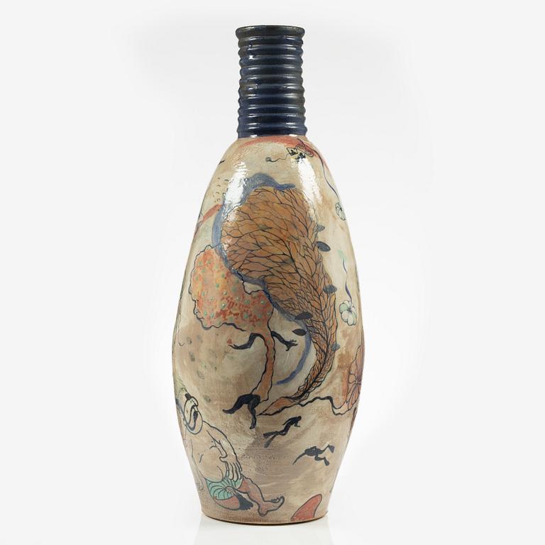 Marie Långhans, golvvas, stengods, egen ateljé 2018.