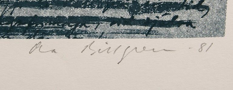 Ola Billgren, color lithograph, signed -81 EA.