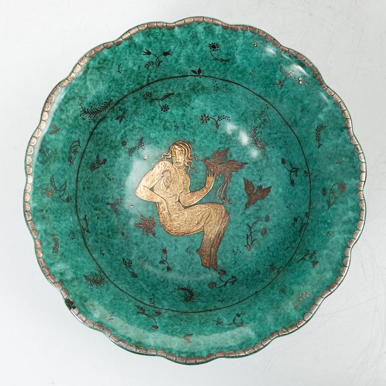 Wilhelm Kåge, a stoneware 'Argenta' bowl, Gustavsberg, Swedn, 1944.