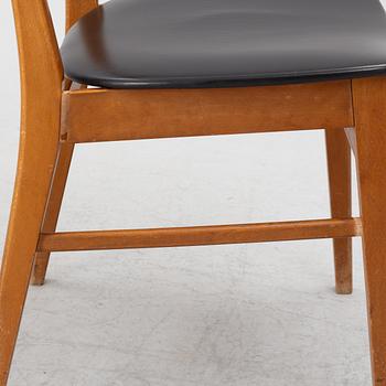 Chairs, 7 pcs, Farstrup, Denmark, 1950s/60s.