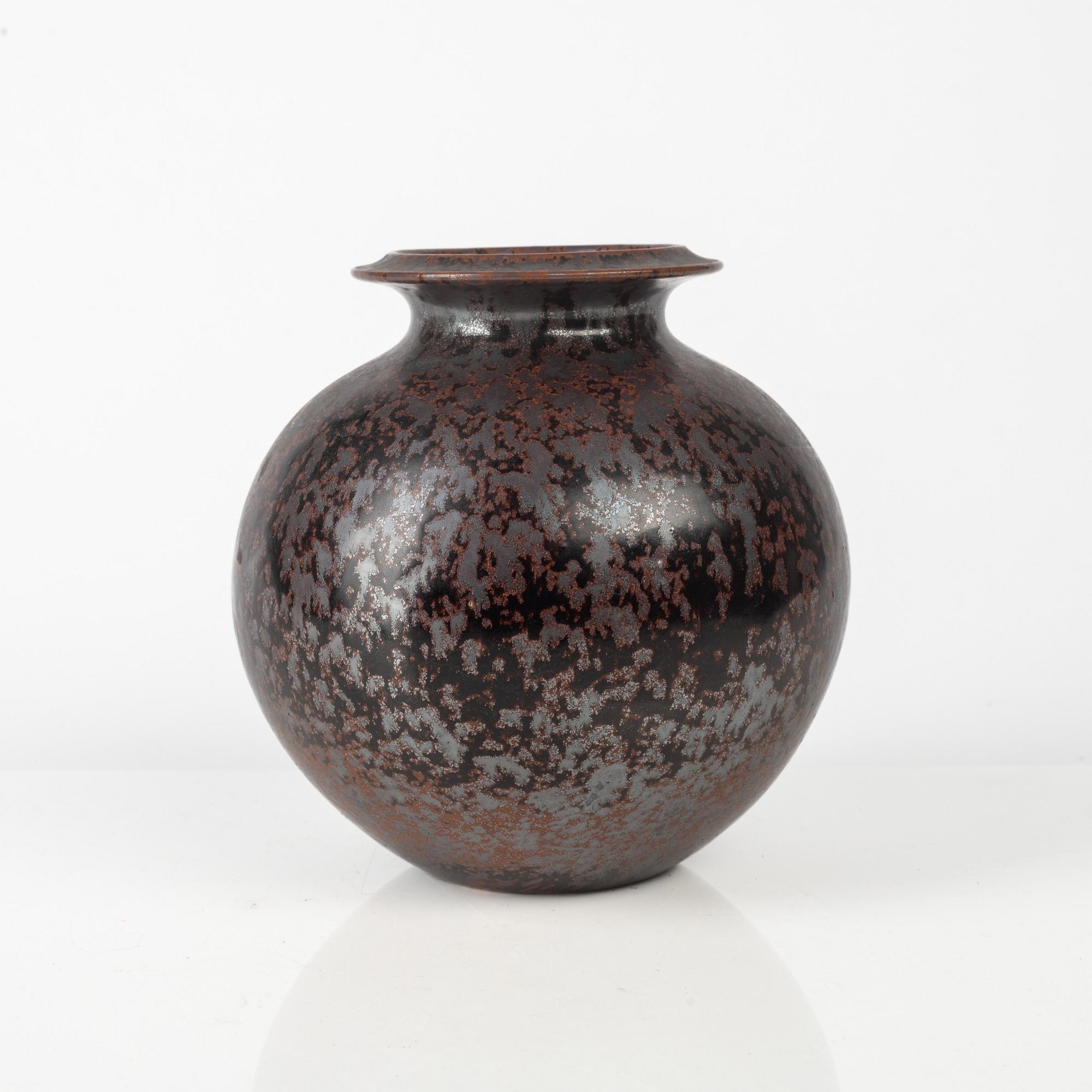 Sven Wejsfelt, a unique stoneware vase, Gustavsbergs Studio, Sweden, 1988.