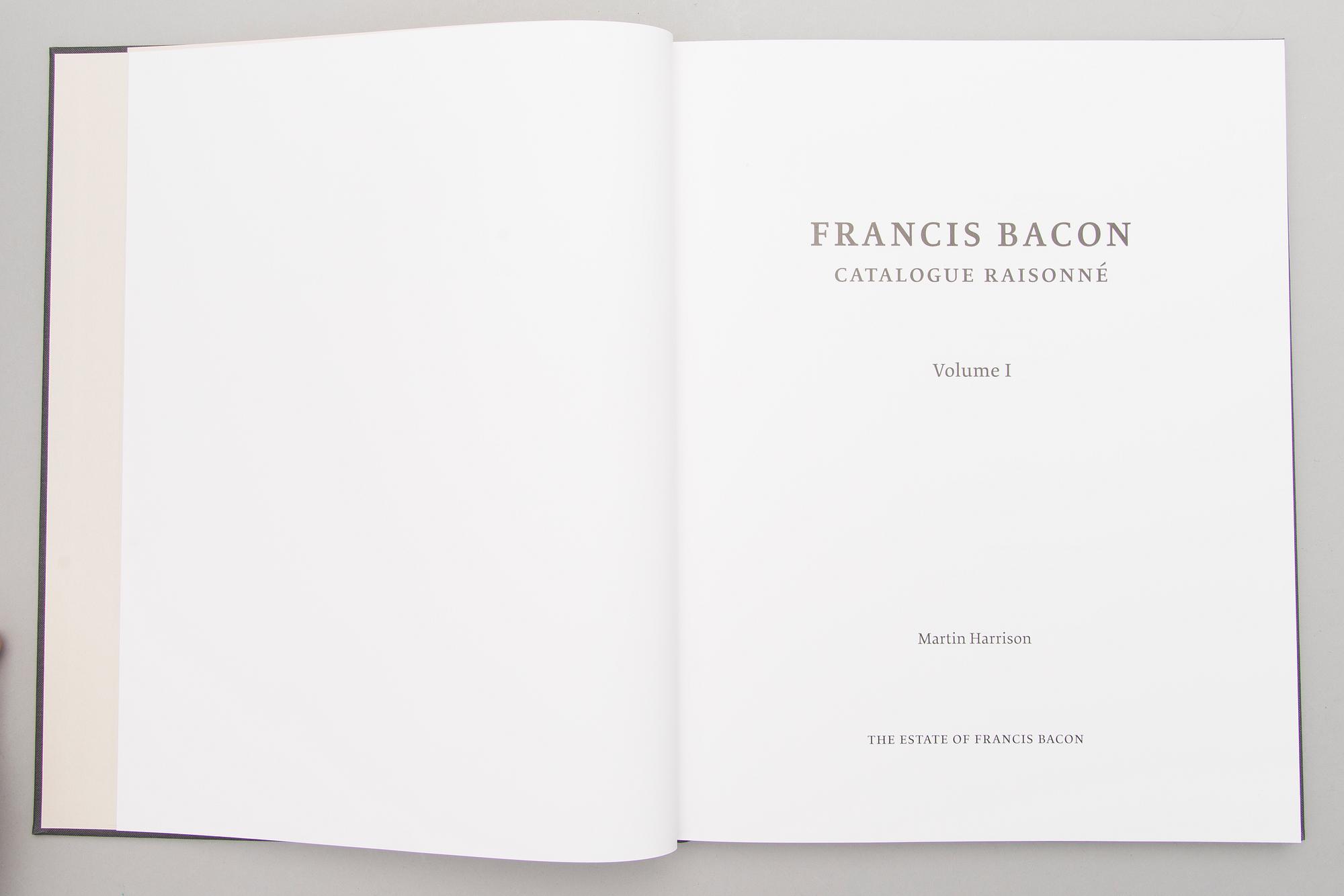 A book series five volumes " "Francis Bacon, Catalogue Raisonné".