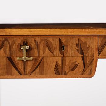 Carl Malmsten, a mahogany desk, Åtvidabergs Industrier, ca 1943.