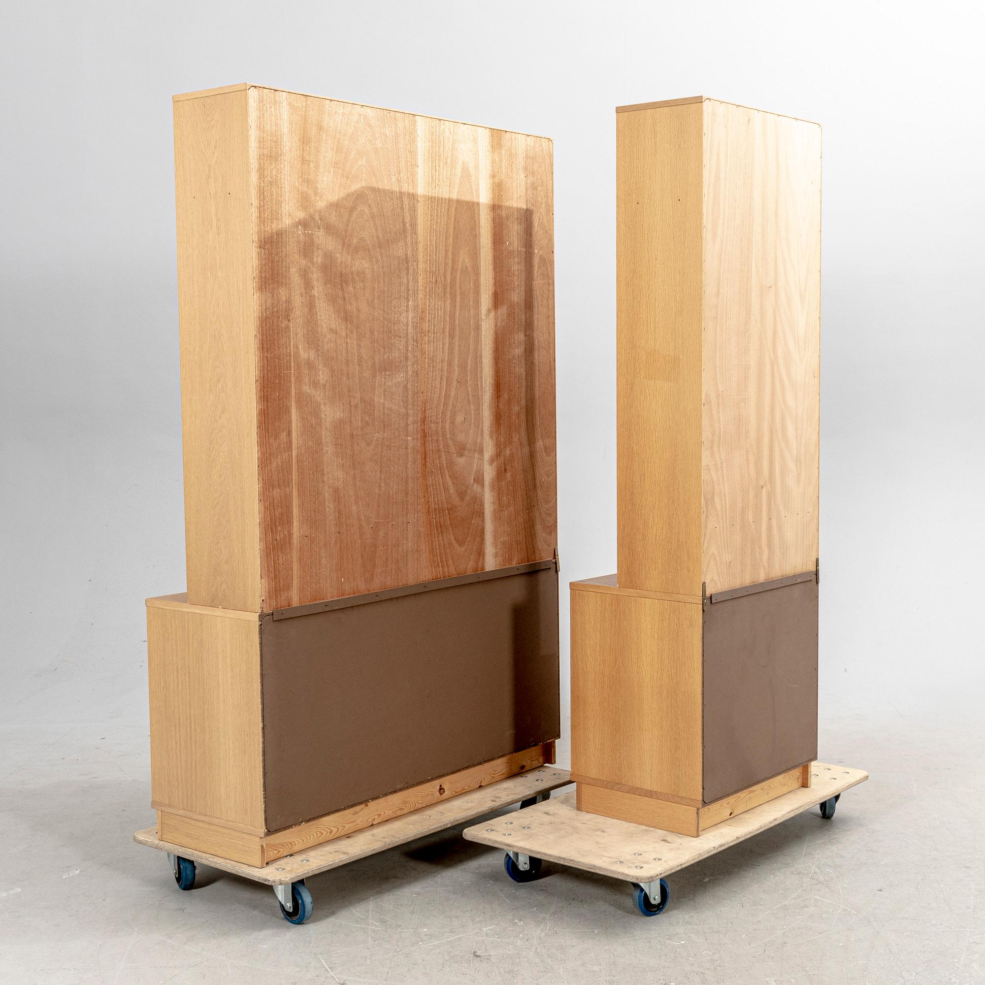 A set of two 1970s oak book shelves from Ulferts.