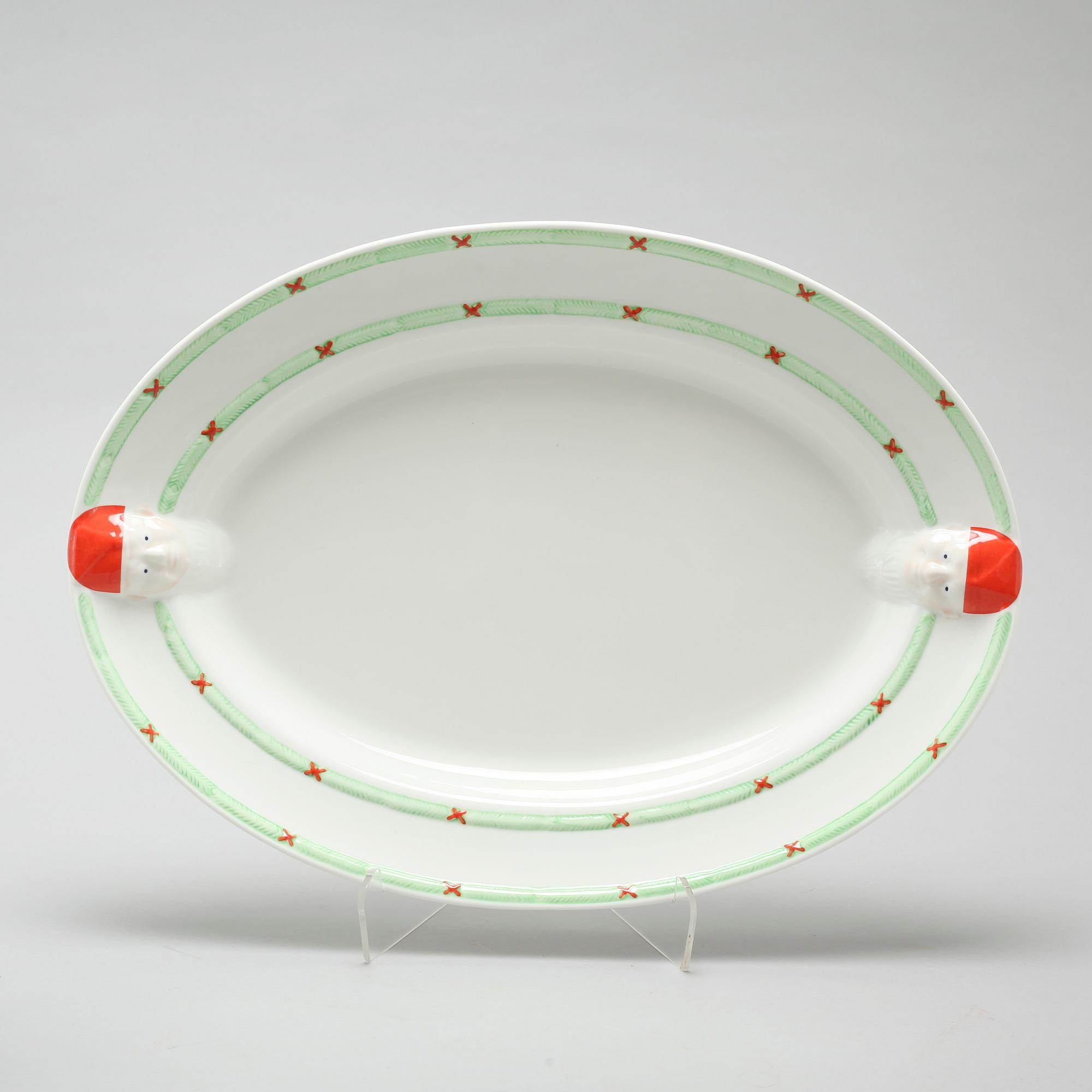 A christmas porcelian tableware set of 37 pcs by Rörstrand from the latter half of the 20th century.