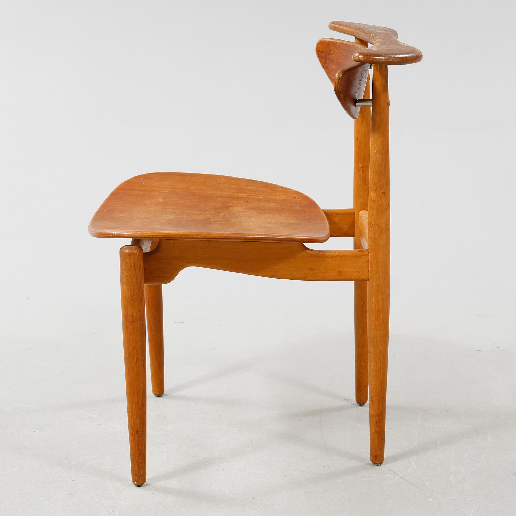 One chair designed by Finn Juhl in 1953, made by Bovirke.