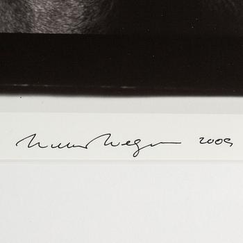 WILLIAM WEGMAN, fotografi, signerat och daterat -09.