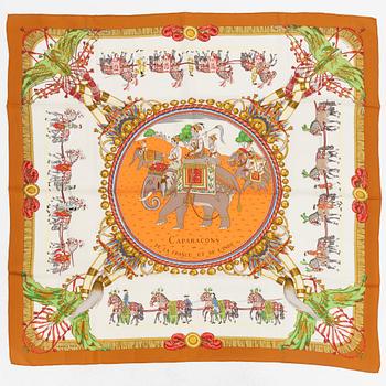 Hermès, scarf, "Caparaçons de la France et de l'Inde".