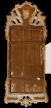 SPEGEL. Stockholmsarbete, daterad 1763 . Rokoko.