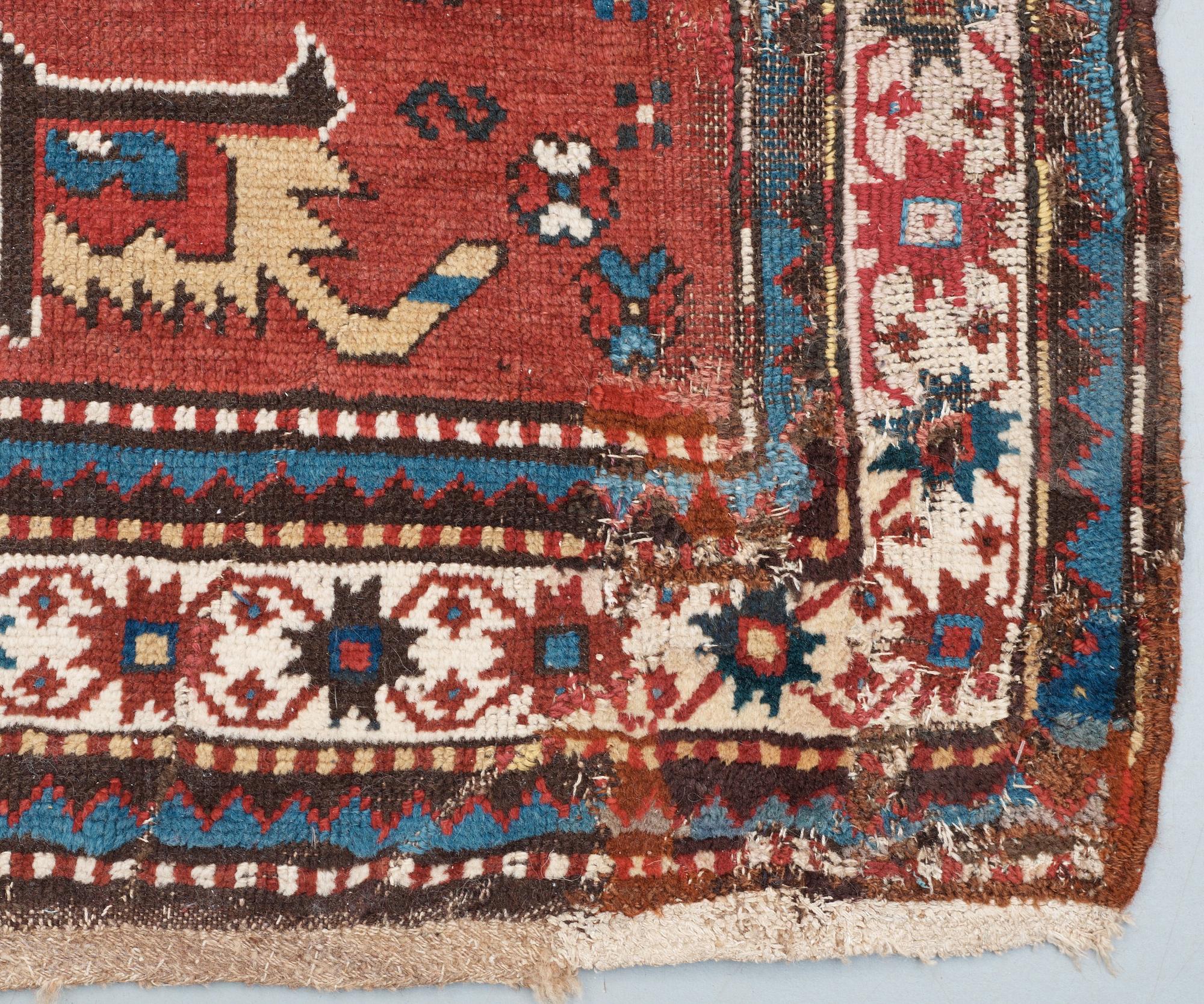 ANTIK KARABAGH CHELABERD. 211,5 x 147,5 cm.