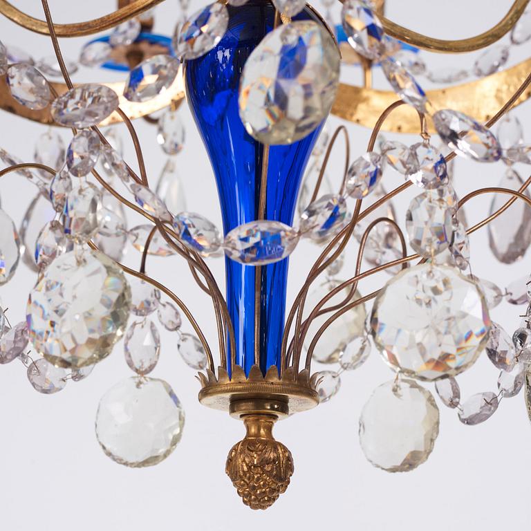 A nothern Europe Louis XVI twelve-light chandelier, second part of the 18th century.