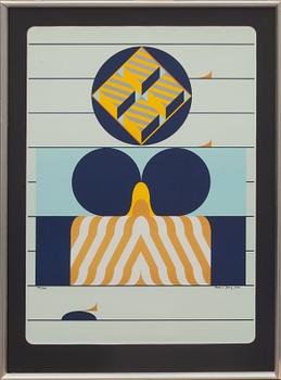 BECK & JUNG (HOLGER BÄCKSTRÖM & BO LJUNGBERG), färglitografi, signerad, numrerad 199/275, daterad1974.