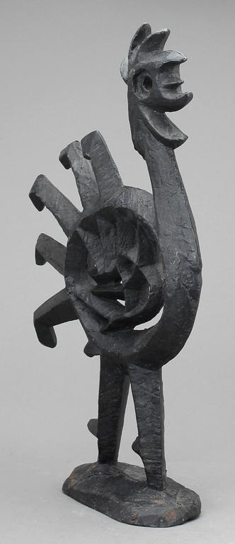 SKULPTUR/ELDHUND, gjutjärn, Olle Hermansson, Husqvarna, 1900-talets andra hälft.