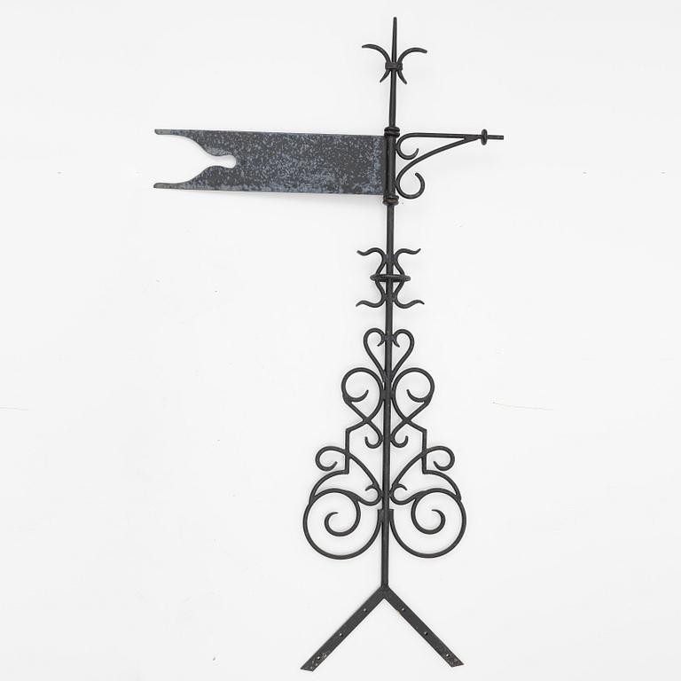 Weather vane, wrought iron, second half of the 20th century.