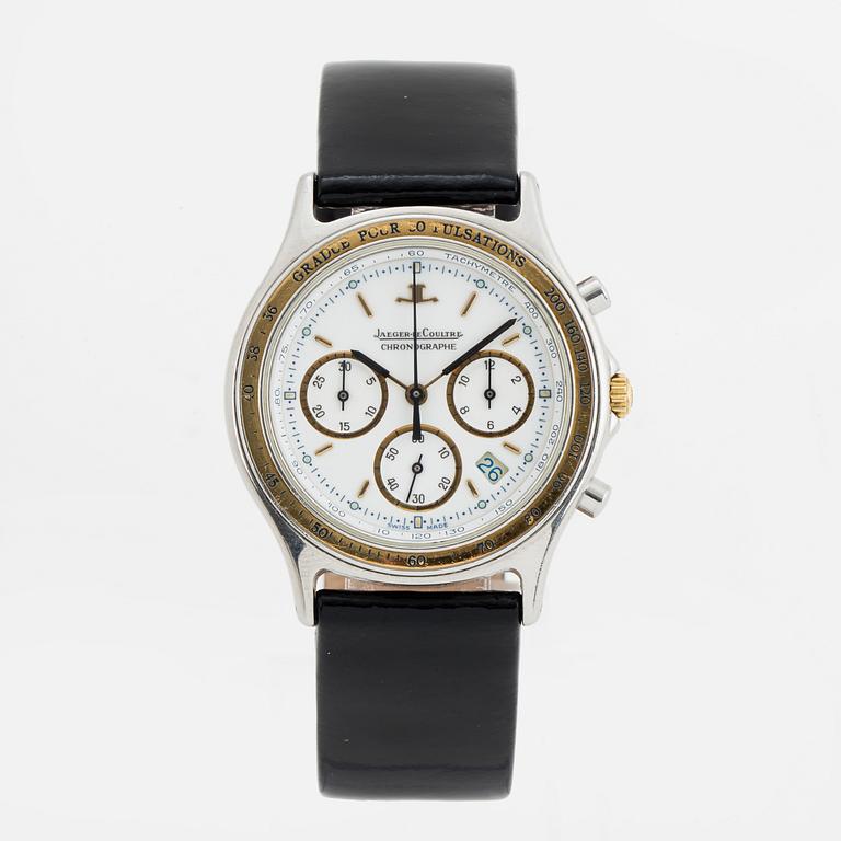 JAEGER-LE COULTRE, Heraion, wristwatch, chronograph, 34 mm.