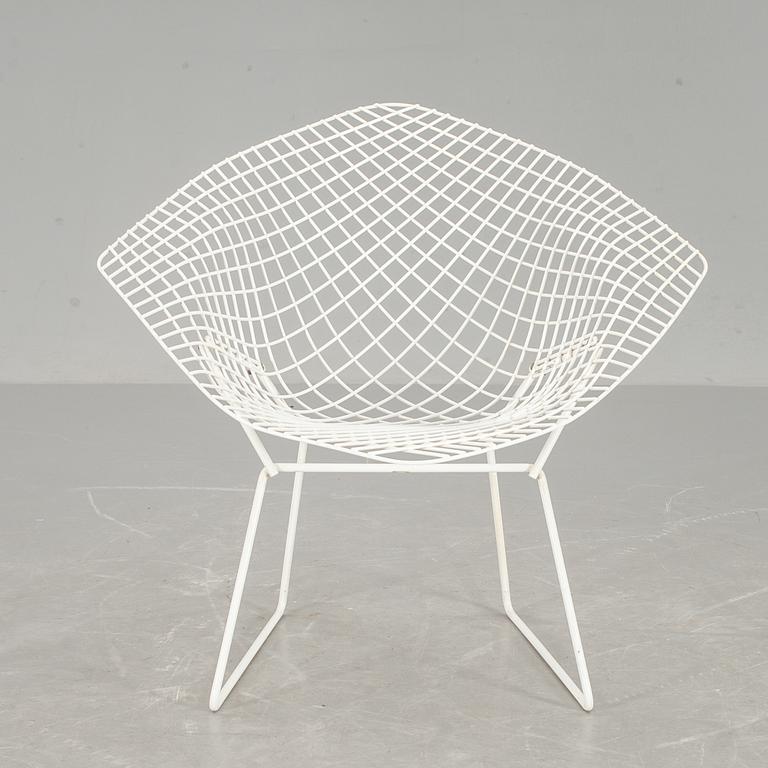 FÅTÖLJ, "Diamond chair", Harry Bertoia, Knoll, etikettmärkt.