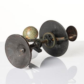 A German tellurium and lunarium by Ernst Schotte & Co. of Berlin (fl. 1855-1900), late 19th century.