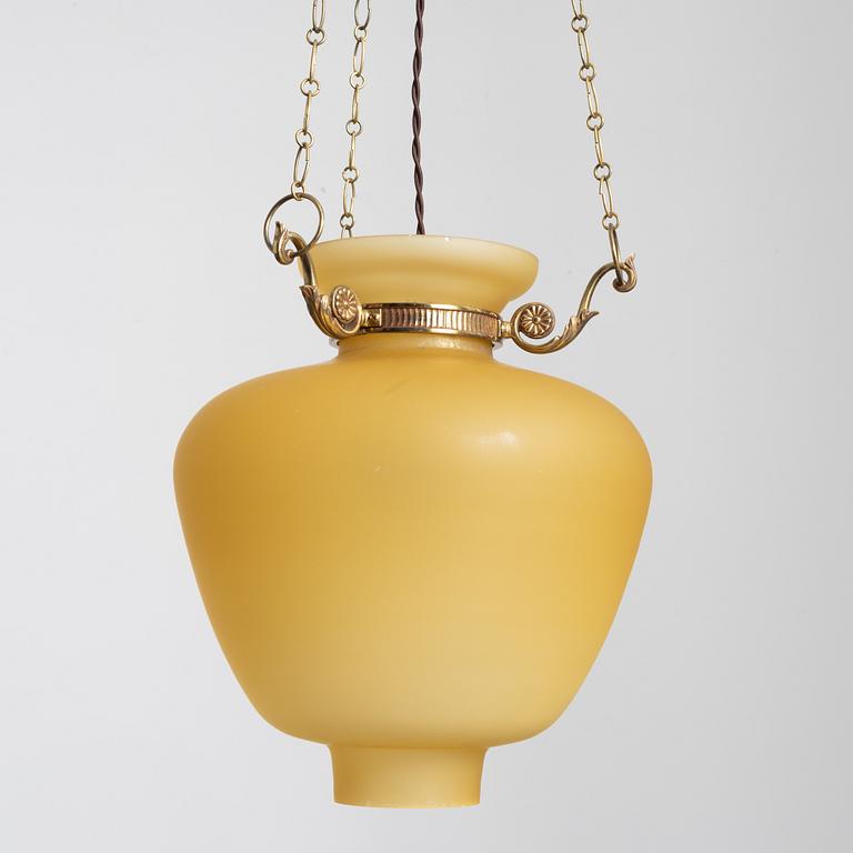 Bertil Brisborg, a ceiling lamp model "31914", Nordiska Kompaniet, 1940s-50s.