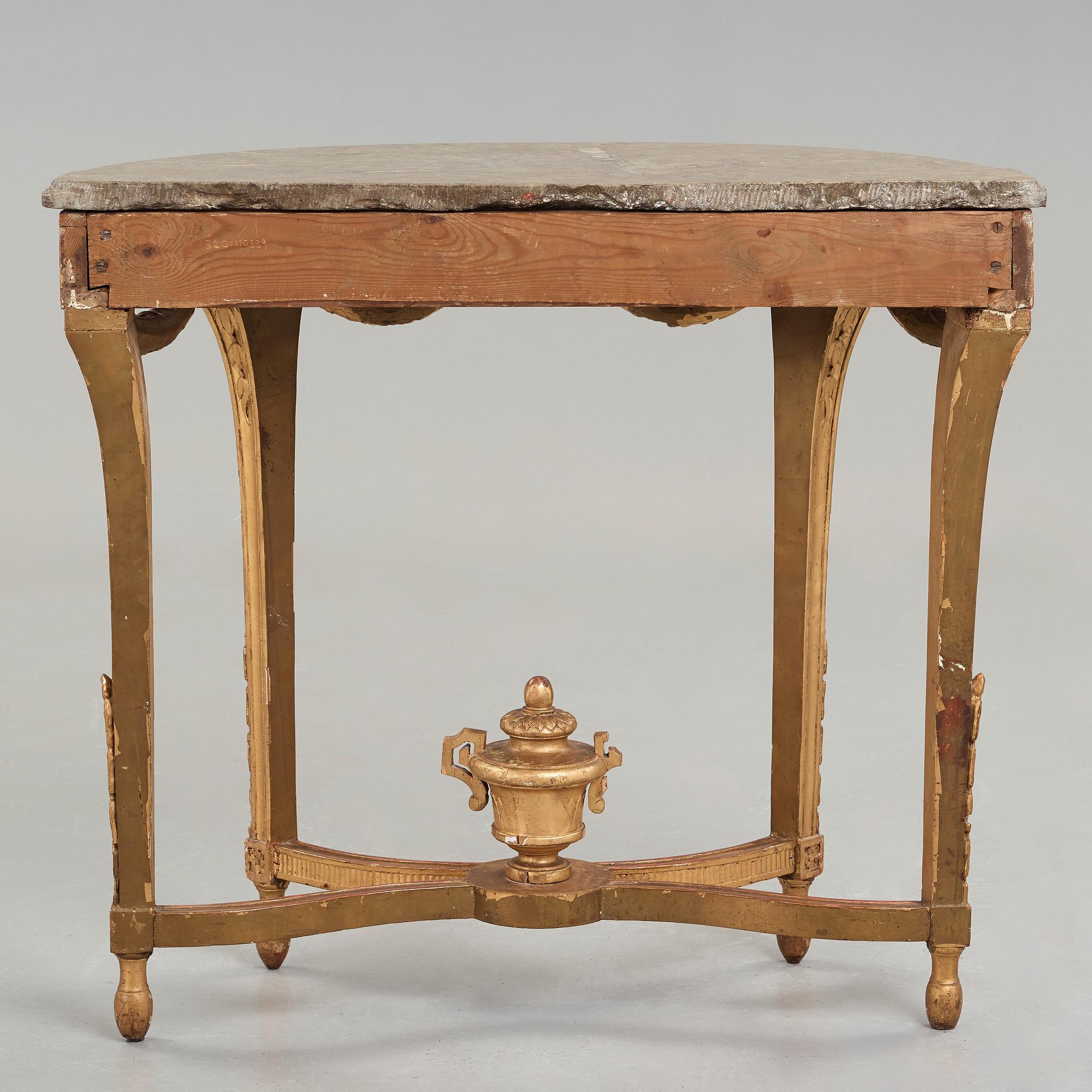 KONSOLBORD, gustavianskt stockholmsarbete, 1700-talets slut.