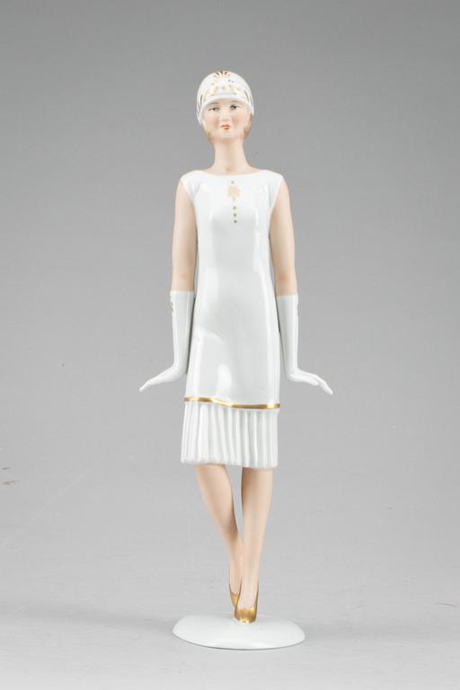 FIGURIN, porslin, Wallendorf, 1900-tal.