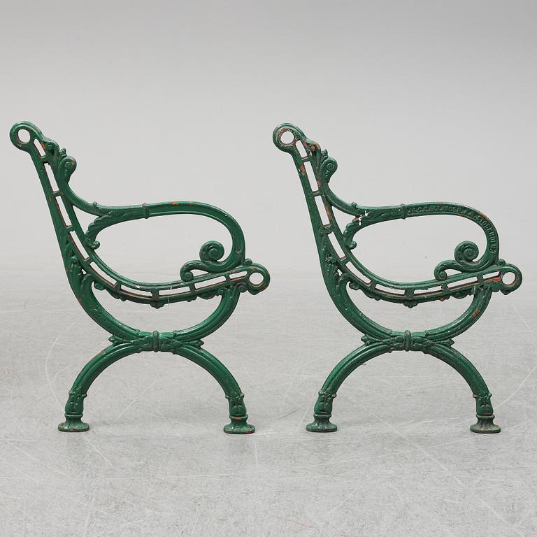 SOFFGAVLAR, ett par, J & C.G. Bolinder, AB Stockholm, 1900-tal.