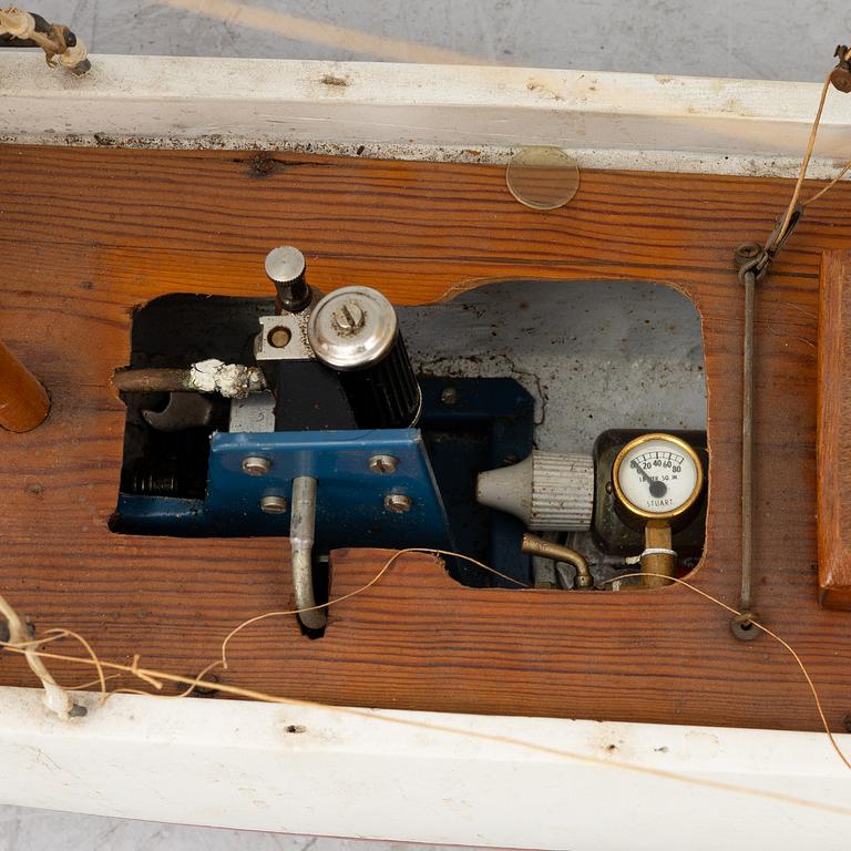 Fartygsmodell "Sigrid", Motala Wekstad. 1900-tal.