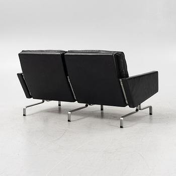 Poul Kjaerholm, a leather upholstered PK-31-2 sofa from E Kold Christensen, Denmark.