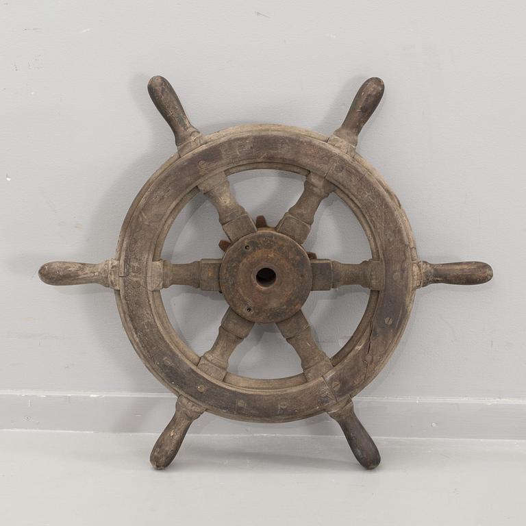 SHIP STEERING WHEEL.