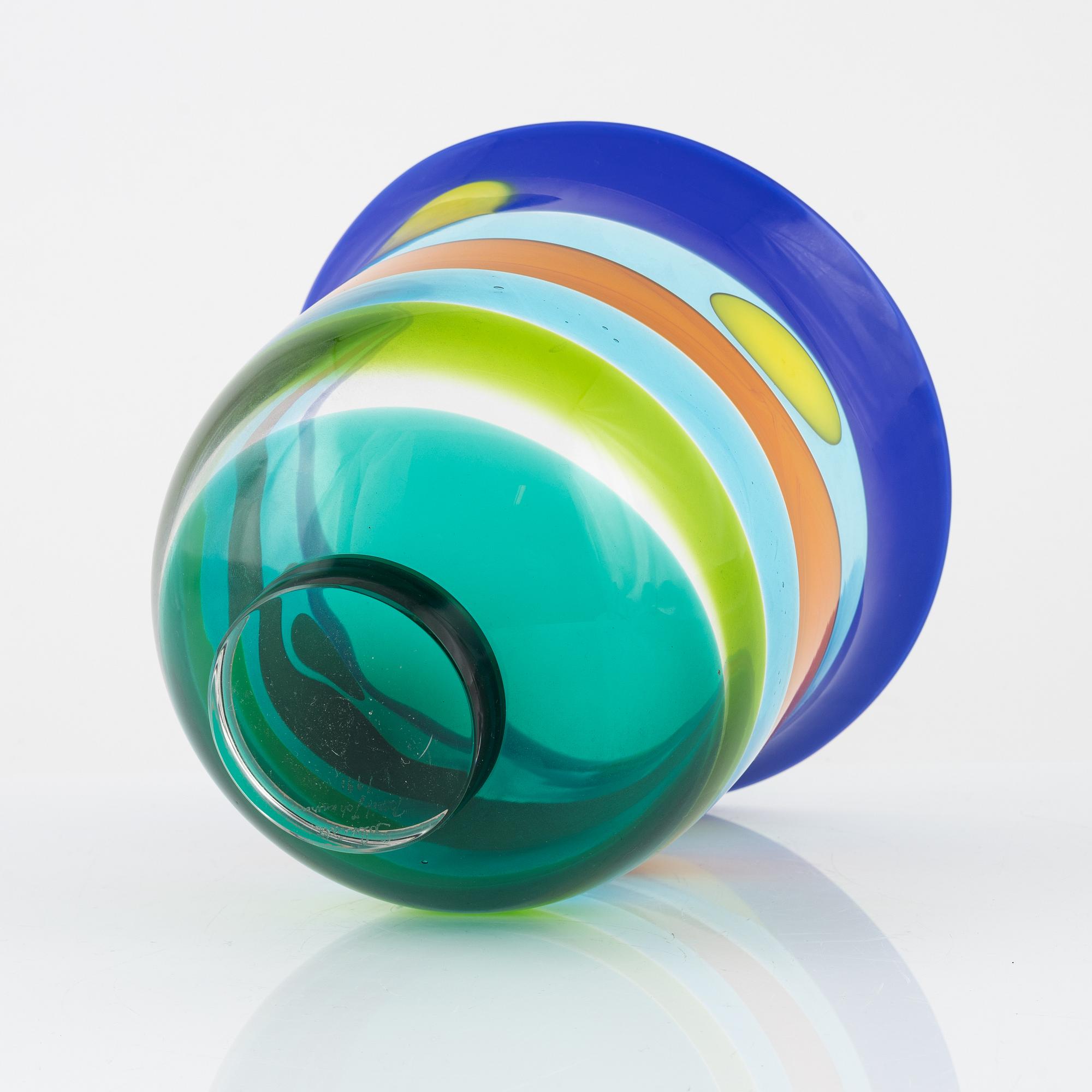 Berit Johansson, a vase, Salviati, 1991.