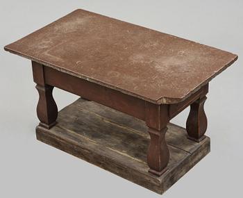 A Swedish baroque stone-top table, 18th century.