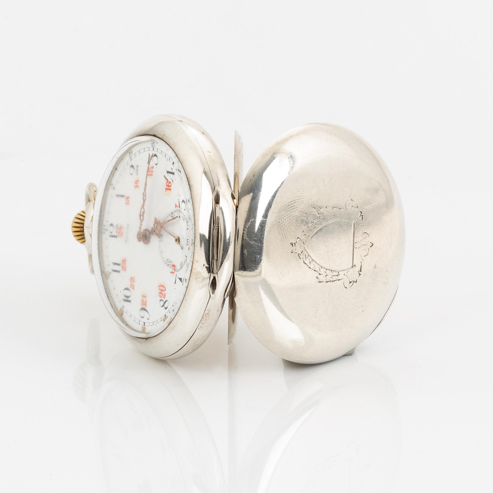Halda, pocket watch, 51 mm.