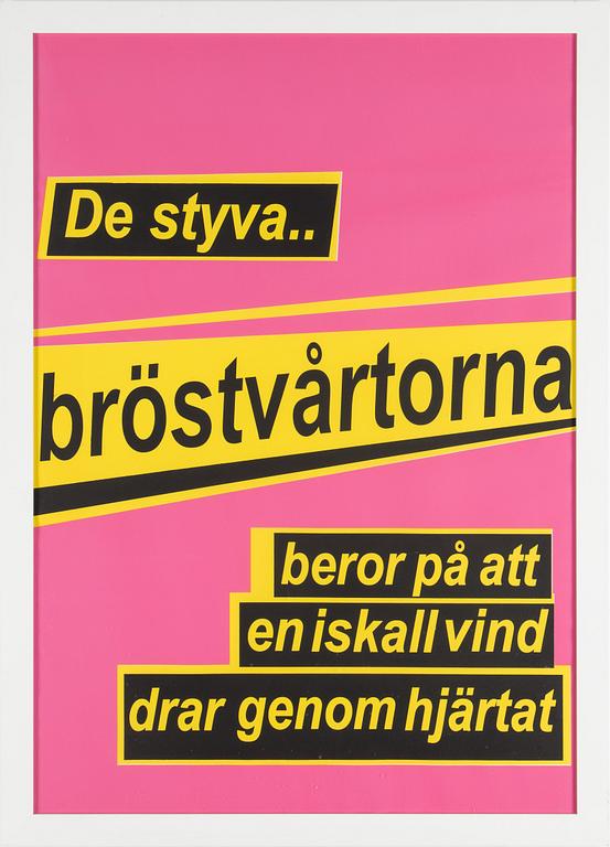 LISA JONASSON, färgserigrafi, signerad och daterad 2003 och numrerad 7/40 på etikett a tergo.