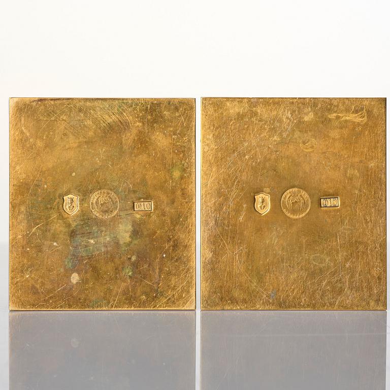 Edvin Öhrström, a pair of 'Egyptian' candlesticks, Svenskt Tenn, Stockholm 1988.
